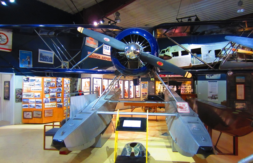 An exhibit at the Alaska Aviation Heritage Museum