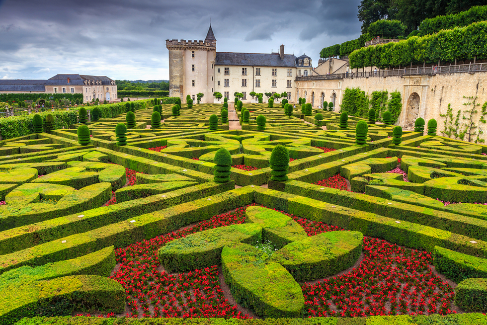 Villandry Chateau in the Loire Valley of France