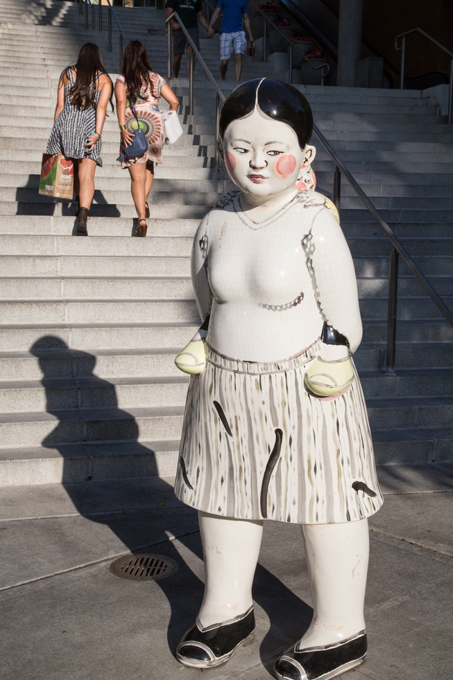 Akio Takamori sculpture, South Lake Union, Seattle