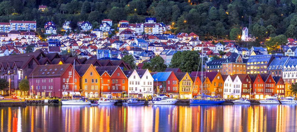 Bergen shoreline, Norway