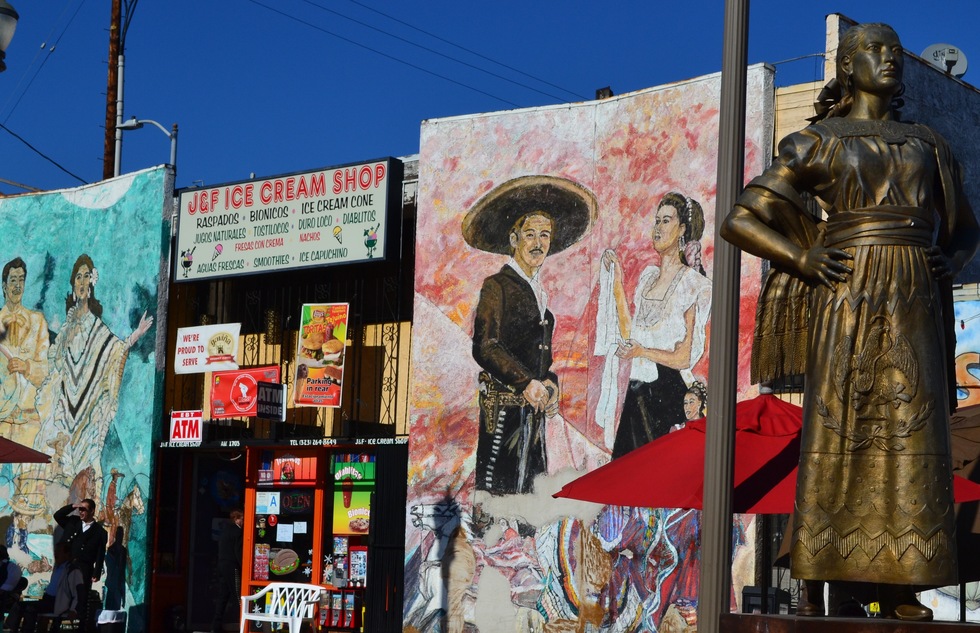 Mariachi Plaza in Boyle Heights, Los Angeles