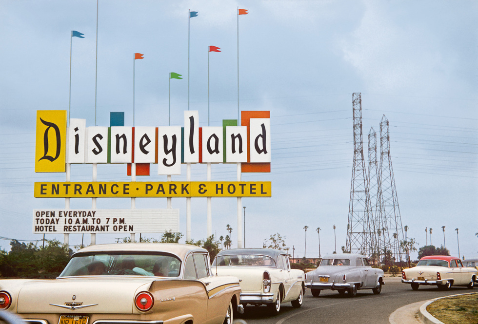 Disneyland: Original sign, Harbor Boulevard, cir. 1959