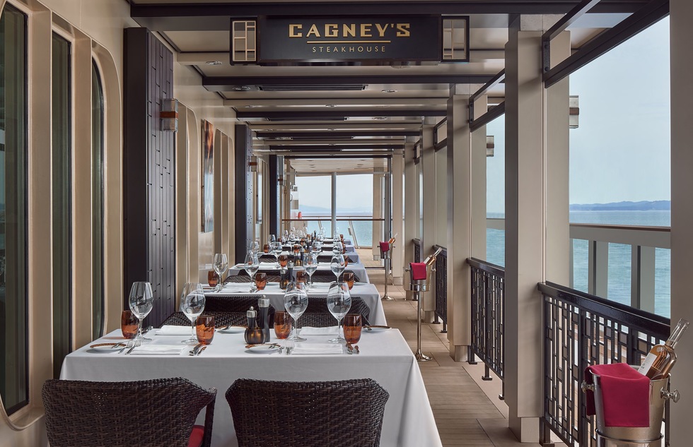 Cagney's Steakhouse on the Norwegian Joy cruise ship