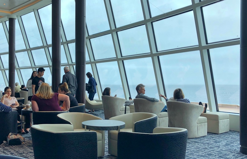 Observation Lounge on the Norwegian Joy cruise ship