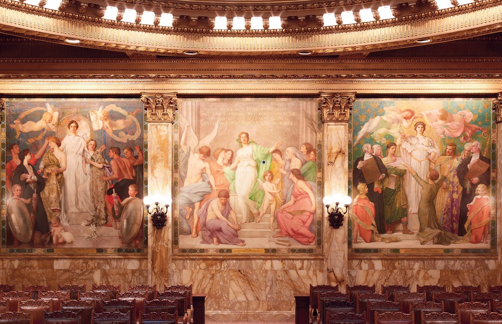 Murals of New York: The Best of New York's Public Paintings from Bemelmans to Parrish (Rizzoli): New York State Supreme Court, Appellate Division