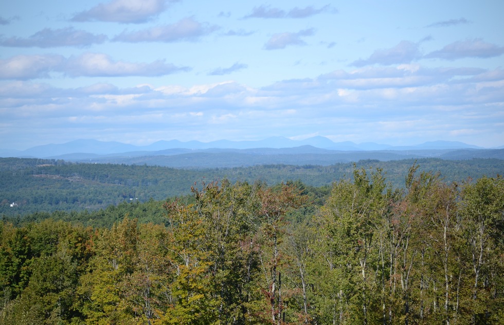The view from Gould Hill Farm in New Hampshire.