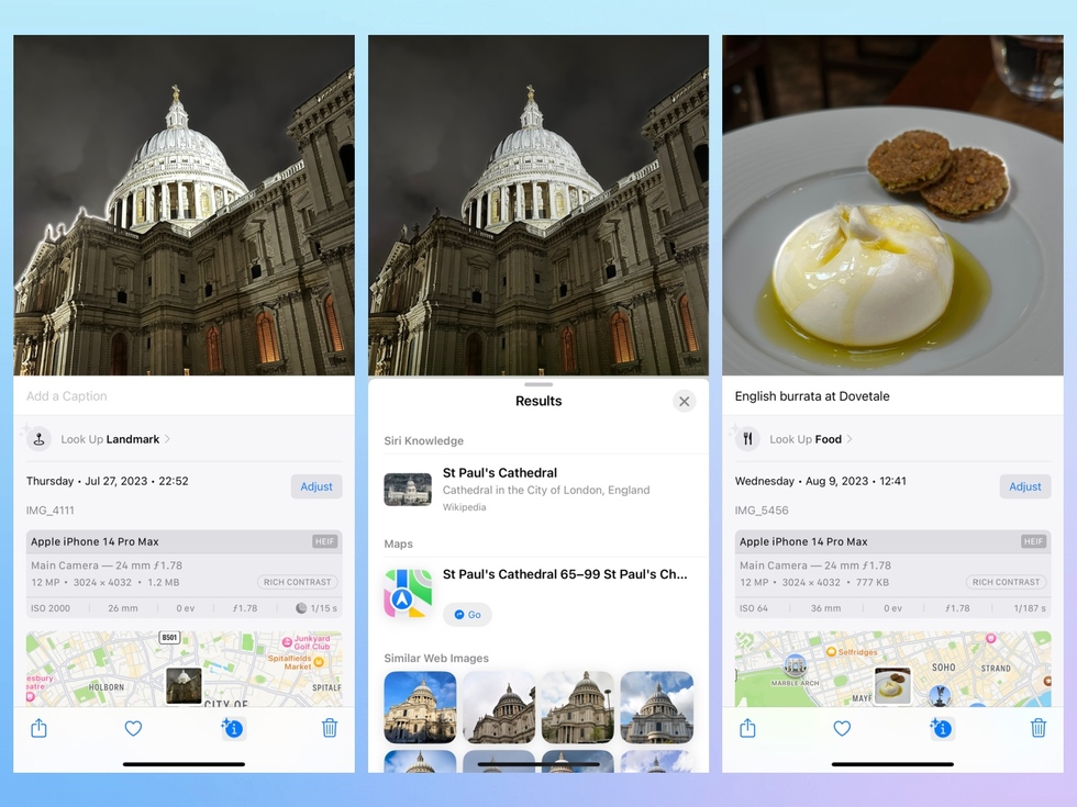 iphone tips for travel: identify and caption images in iPhone's Photos app