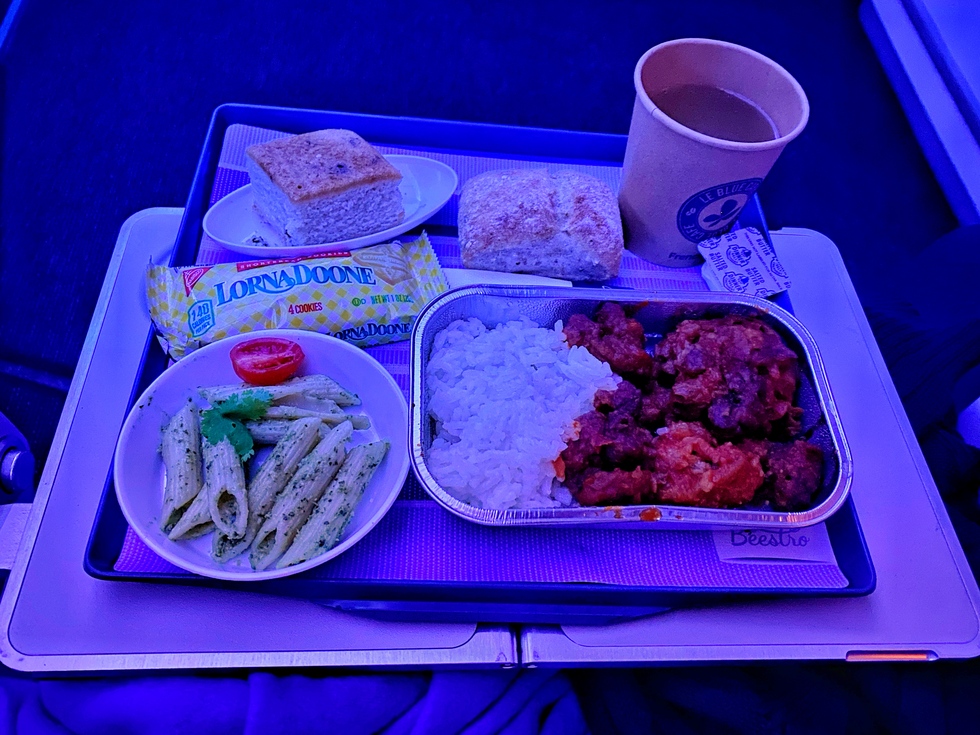 French Bee airline review: in-flight meal