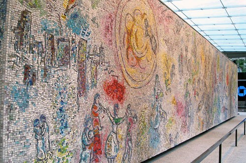 Marc Chagall's "Four Seasons" in Chicago, IL.