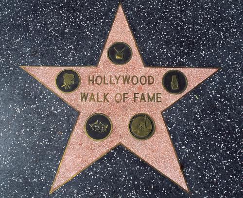 The Hollywood Walk of Fame.