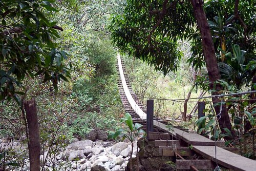 Waihee Valley Swinging Bridge Trail in Maui.