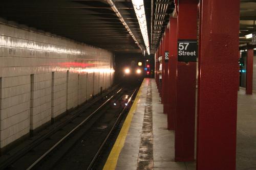 New York Subway at the 57th street station