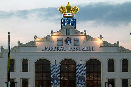 Hofbr&auml;u Festzelt is another popular Oktoberfest beer tent.