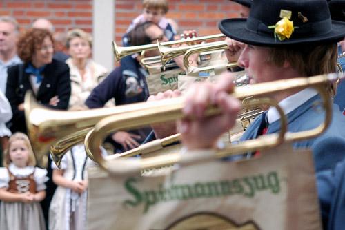 Brass bands are another Oktoberfest highlight.