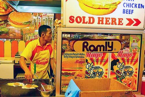 In Kuala Lumpur, the Ramly Burger typically includes an egg-wrapped patty.
