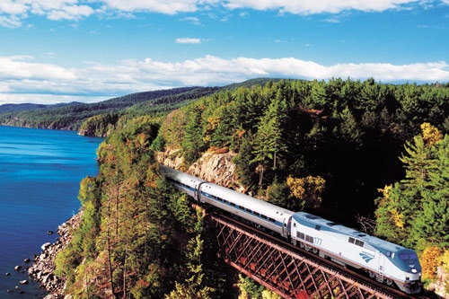 Amtrak's Adirondack train, between New York City and Montreal. Photo: Courtesy Amtrak