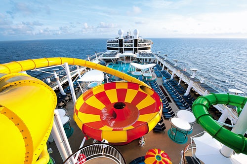 The Epic Plunge water slide aboard NCL's Norwegian Epic. Courtesy NCL