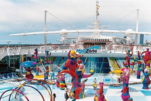 The H20 water park aboard Royal Caribbean's Freedom of the Seas. Courtesy Royal Caribbean