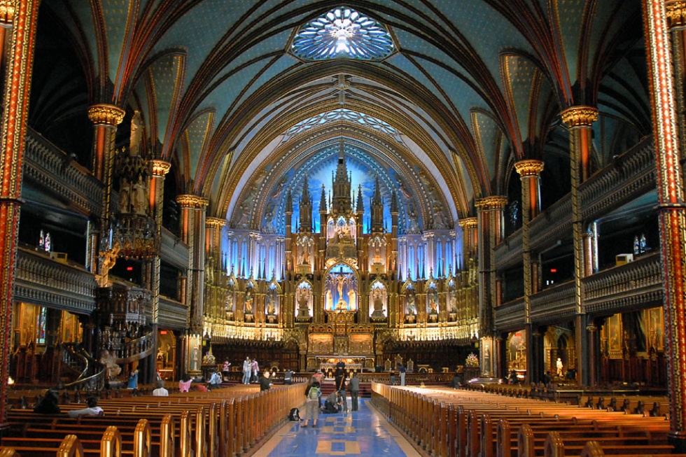 Notre-Dame Basilica in Montreal, Quebec.