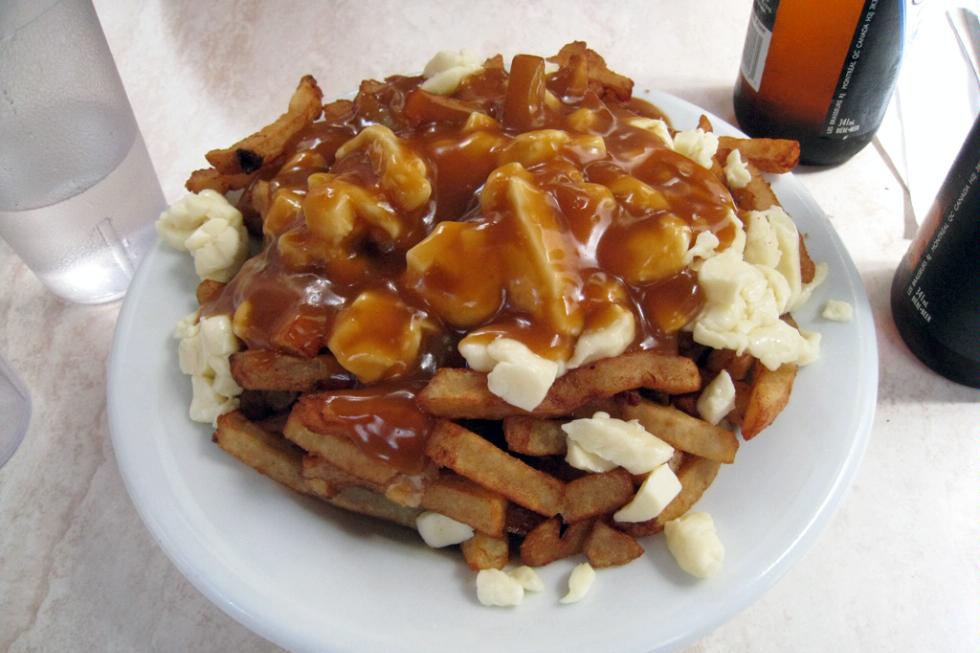 Poutine, the unofficial food of Quebec, is served at La Banquise in Montreal.