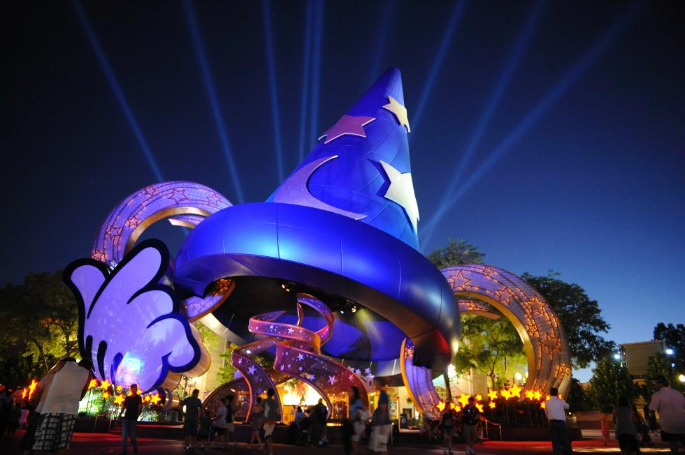 Sorcerers Hat, Disney Hollywood Studios, Walt Disney World, Orlando, Florida.