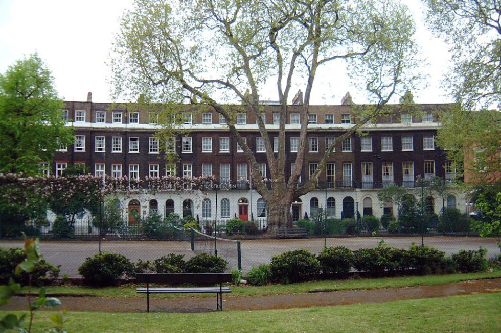 Crescent Hotel garden, London.