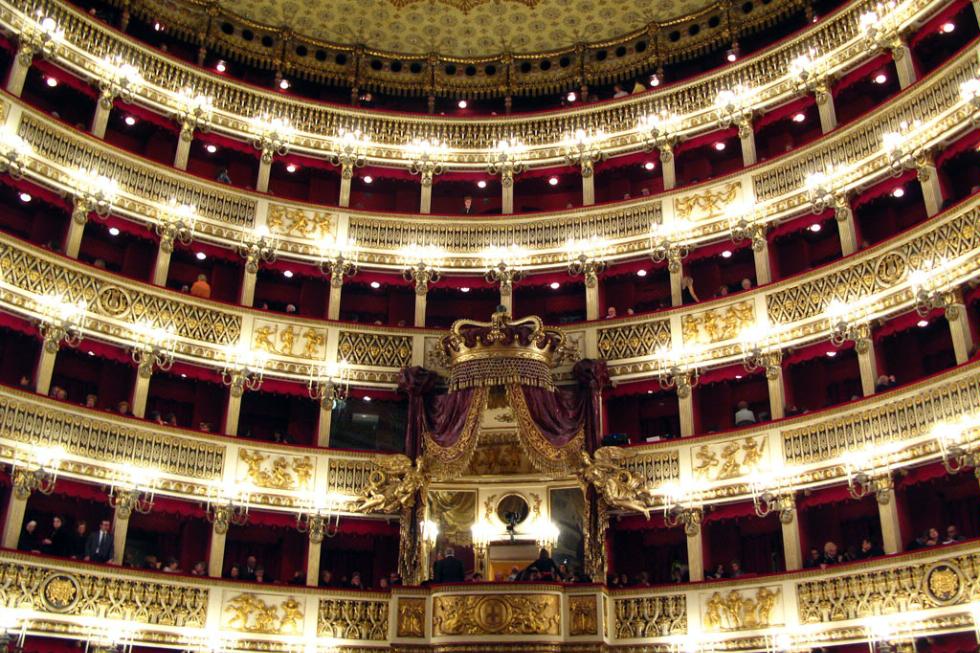 Teatro San Carlo in Naples, Italy.