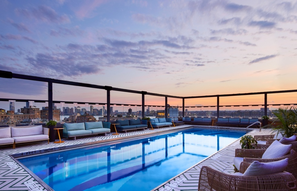 Best rooftop pools in NYC: Gansevoort Meatpacking hotel