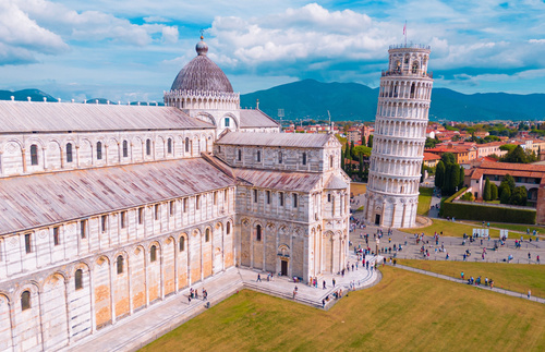 Pisa UNESCO World Heritage site including Leaning Tower