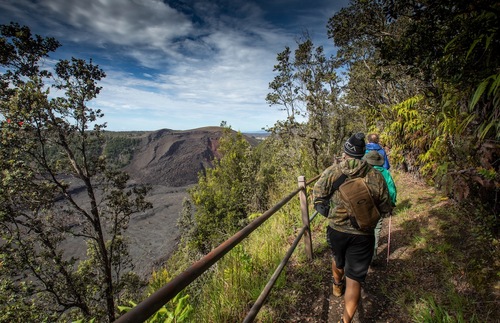 Hiking at Hawaii Volcanoes National Park