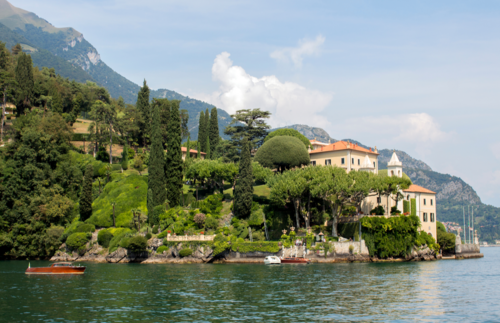 Villa Balbanio along Lake Como in Italy