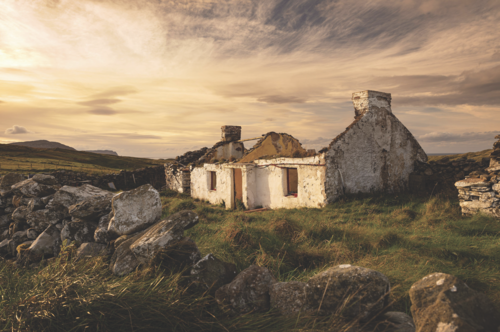 Abandoned Ireland: cottage on Isle of Doagh in County Donegal