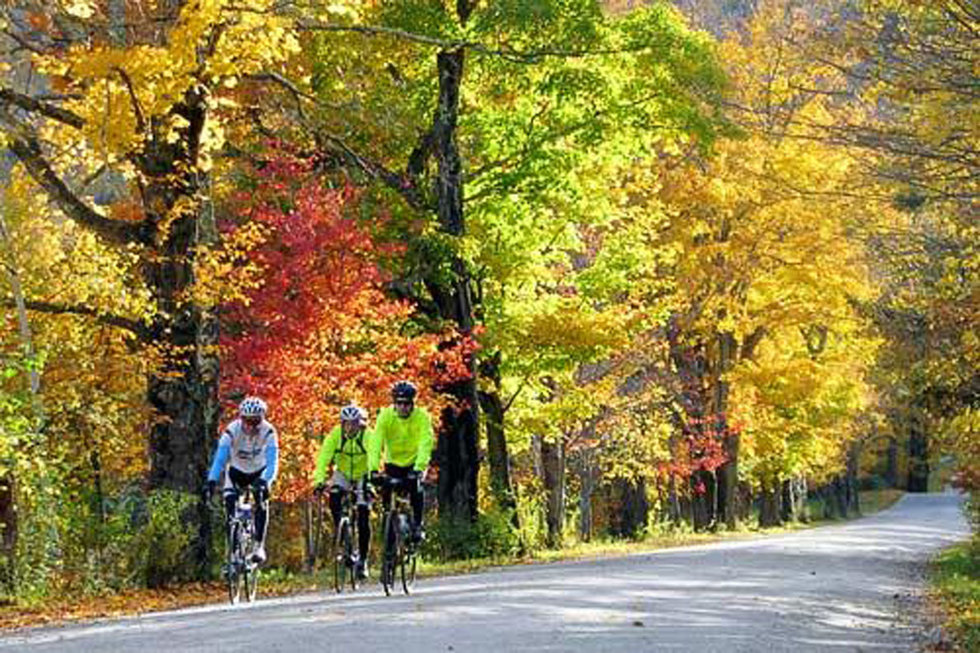 Go Sojourn Bike Tours has multiple leaf-peeping routes through Vermont. Courtesy Go Sojourn Bike Tours