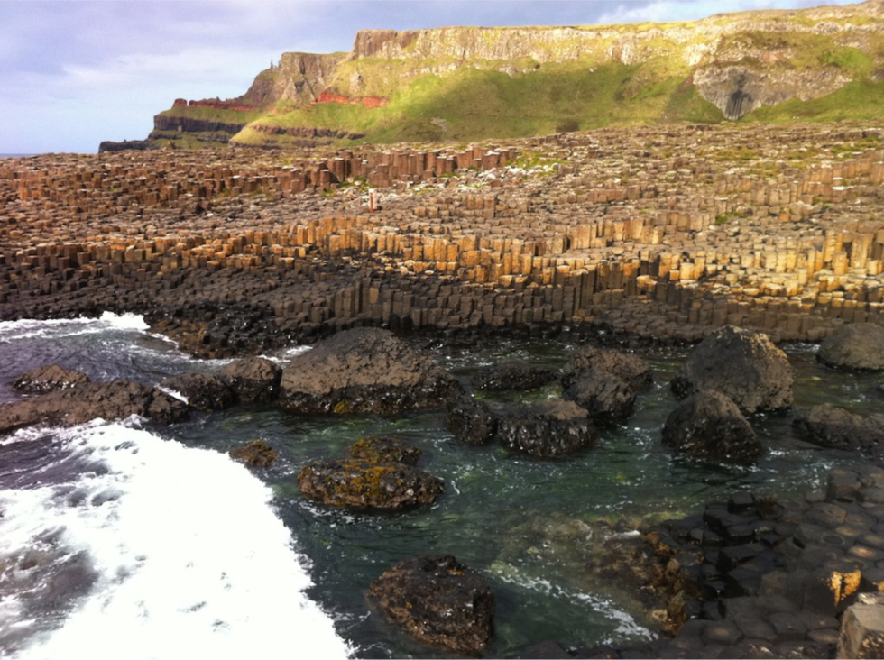 Not only is the Giant’s Causeway beautiful, kids have a lot of fun climbing  around on the basalt columns