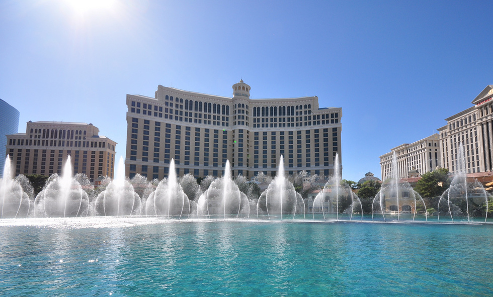 The Bellagio Fountains in Las Vegas