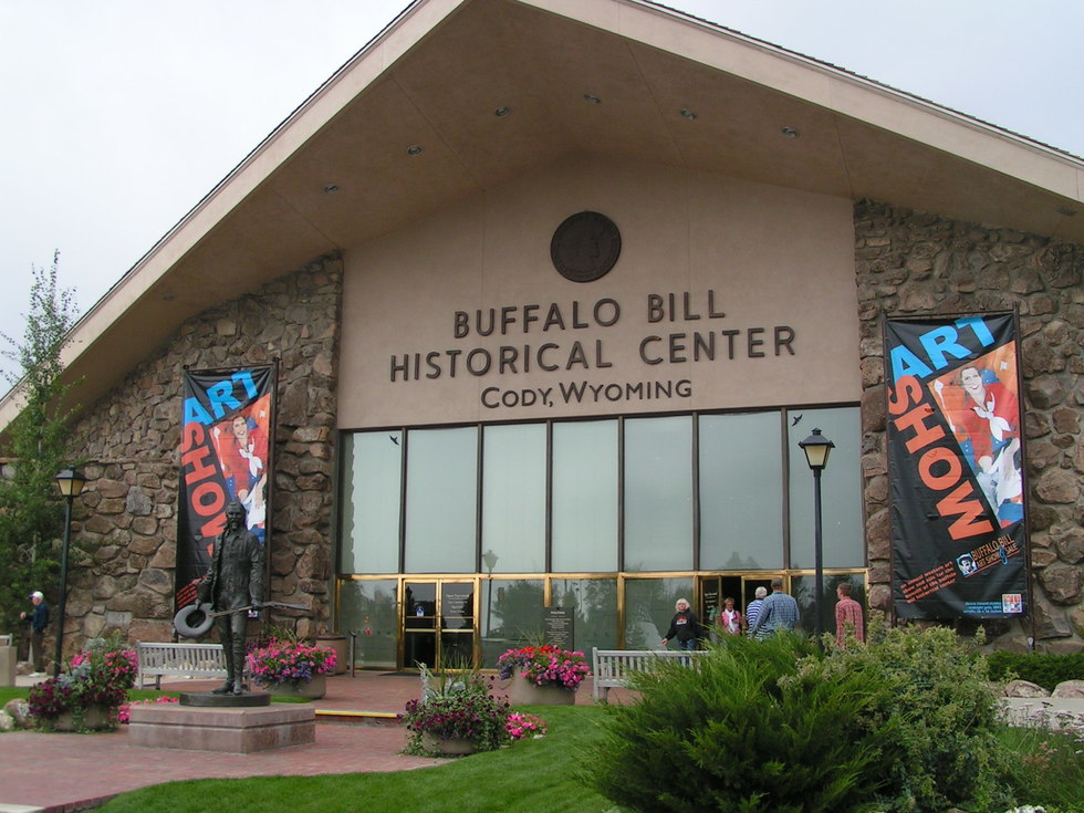 Entrance to the Buffalo Bill Historical Center in Cody, Wyoming.