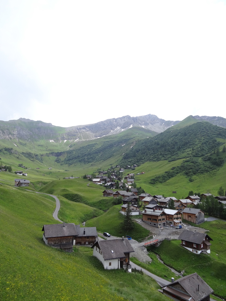 Ski lift view, Malbun, Liechtenstein