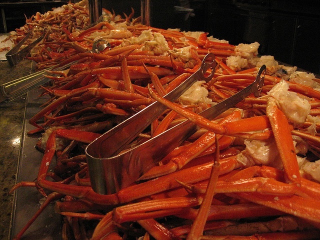 Crab legs at Village Seafood
