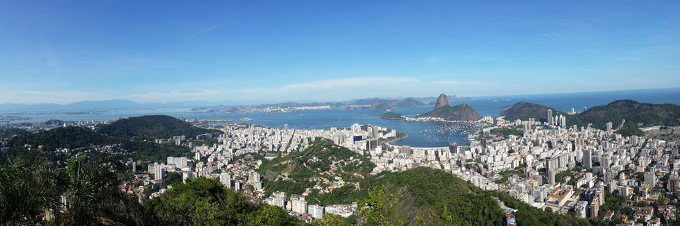 A view of the valley, Rio de Janeiro. 