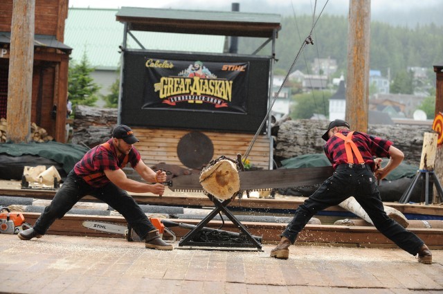 Ketchikan's Great Alaskan Lumberjack Show. Photo: Disney Cruise Line