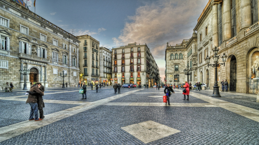A Plaza in Barcelona