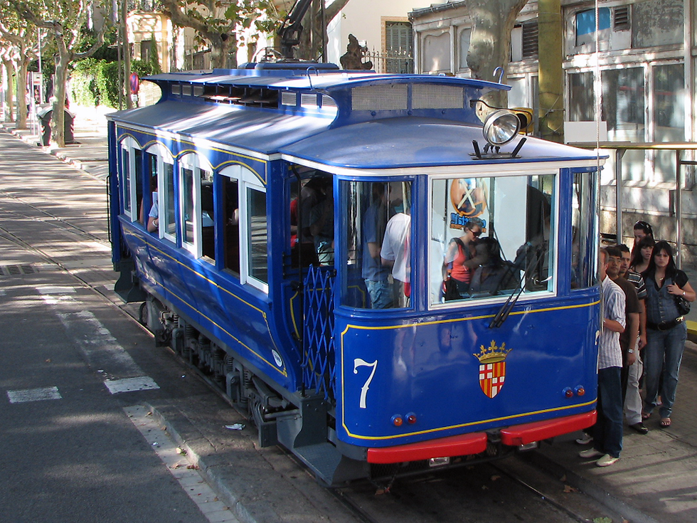 The Blue Tram to Tibidabo