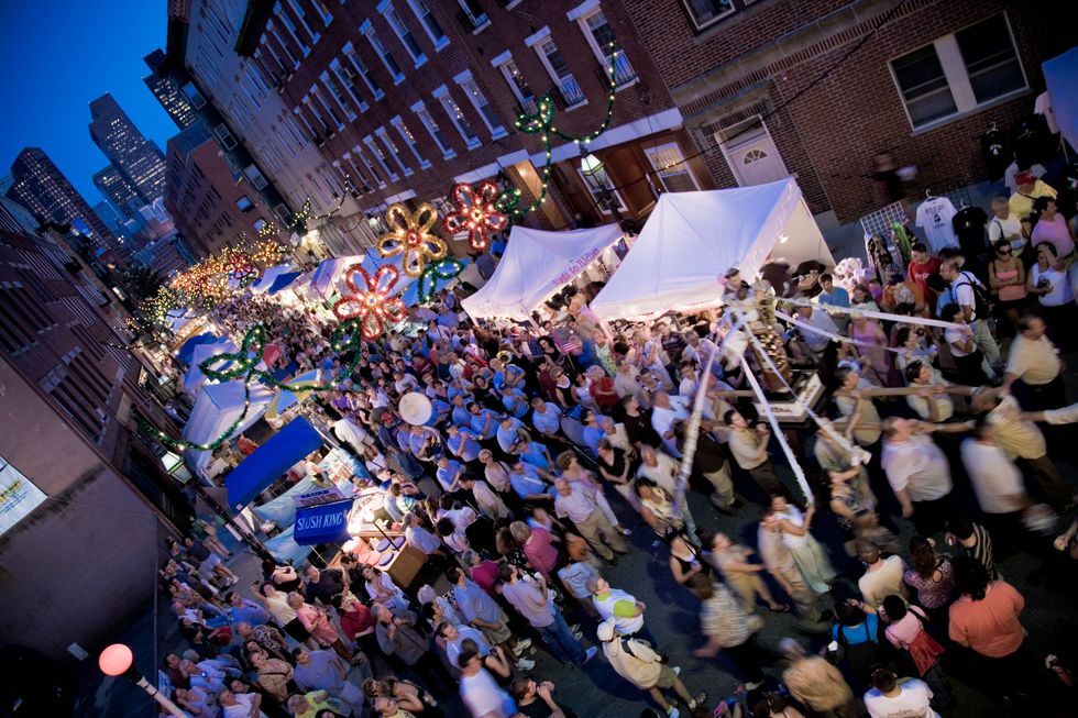 People celebrate the Feast of St. Anthony in Boston's North End.