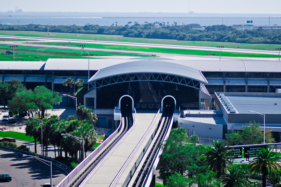 Tampa's airport from the outside