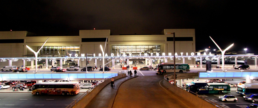 LAX Airport at night