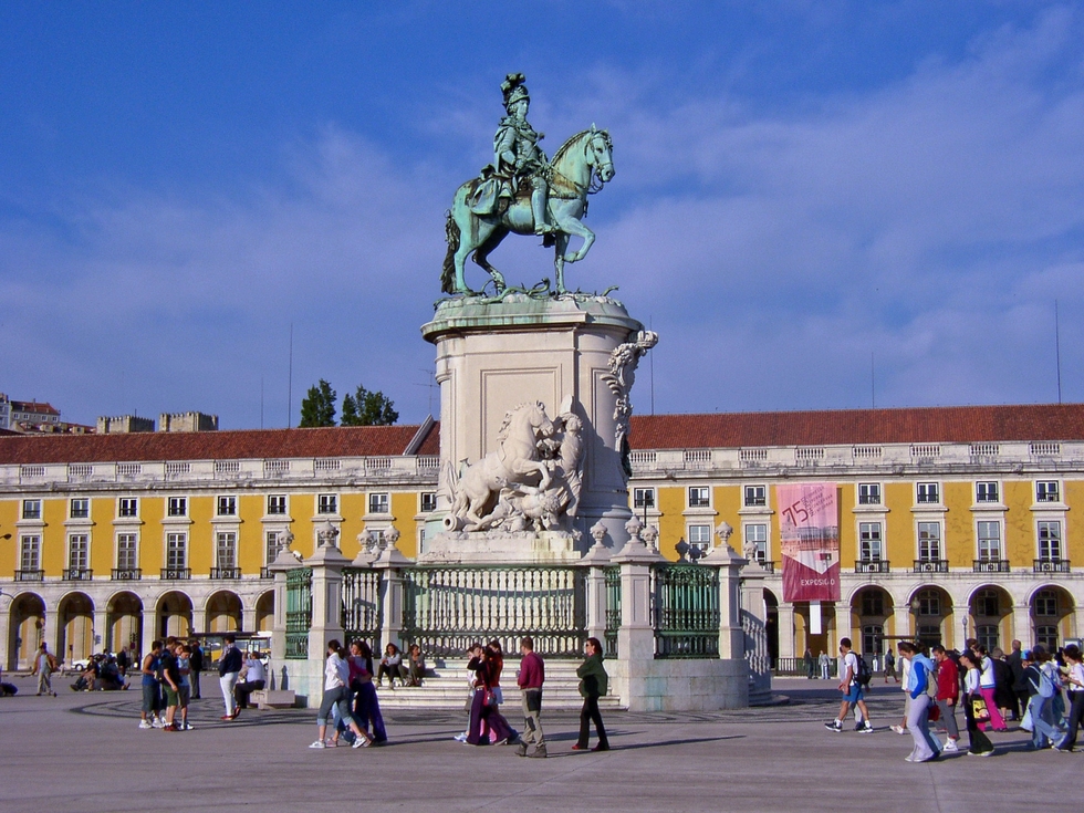 The Praça do Comércio in Lisbon.