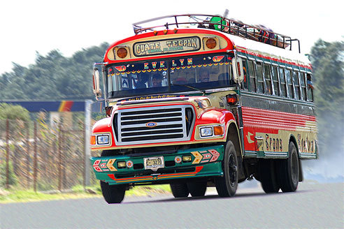 A bus in Guatemala