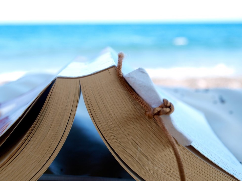 A book on the beach