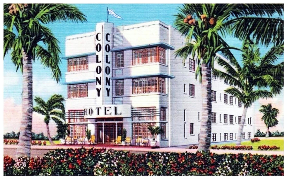 Colony Hotel, 736 Ocean Dr., Miami Beach (1930s)
