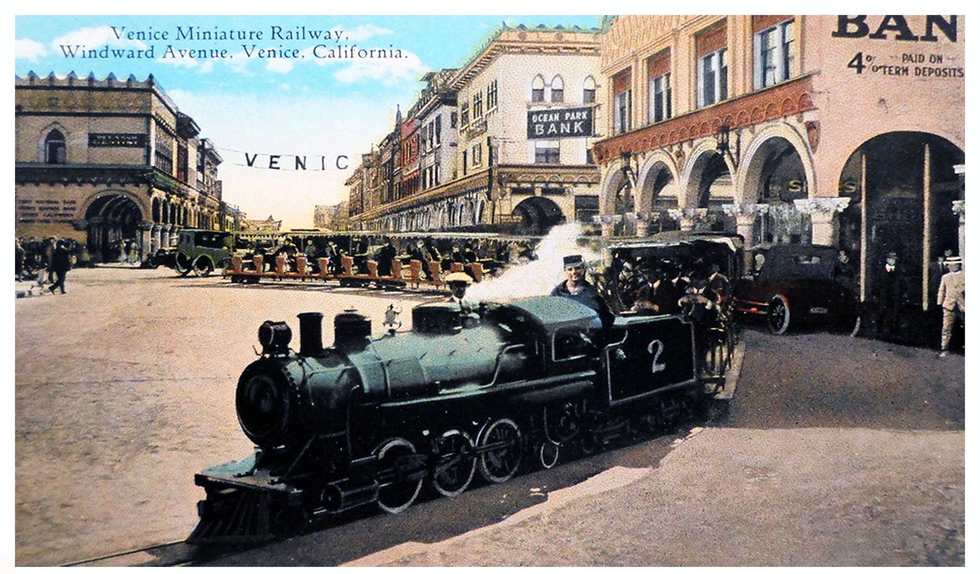 Venice Beach Miniature Railway, Pacifica and Windward Avenues, Venice, California (1910s)